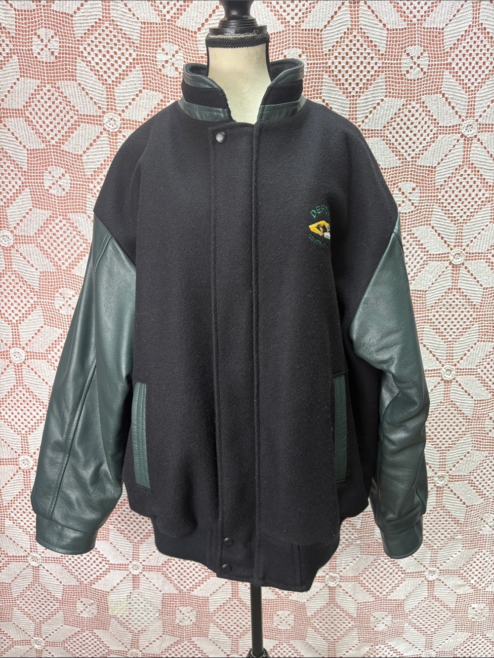 Vintage Canada Sportswear Wool & Leather Varsity Jacket – XL